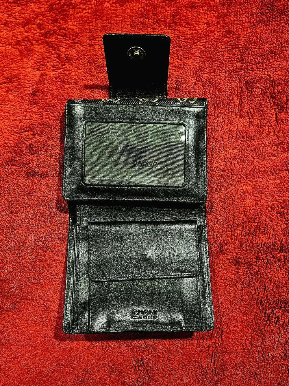 Gucci Black GG Canvas Bifold Wallet